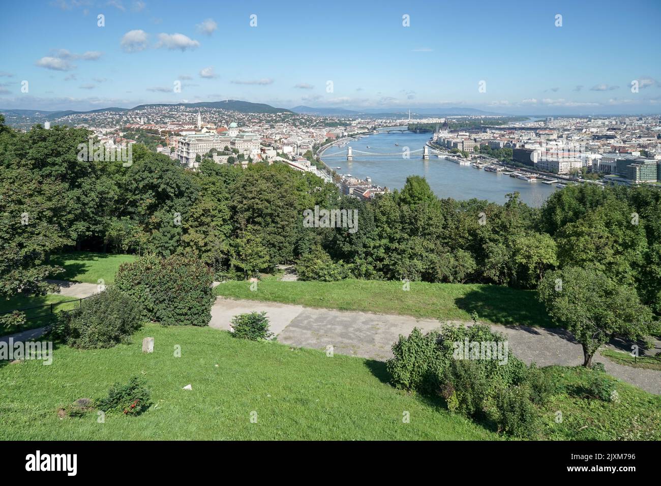 View across the river Danube in Budapest Stock Photo