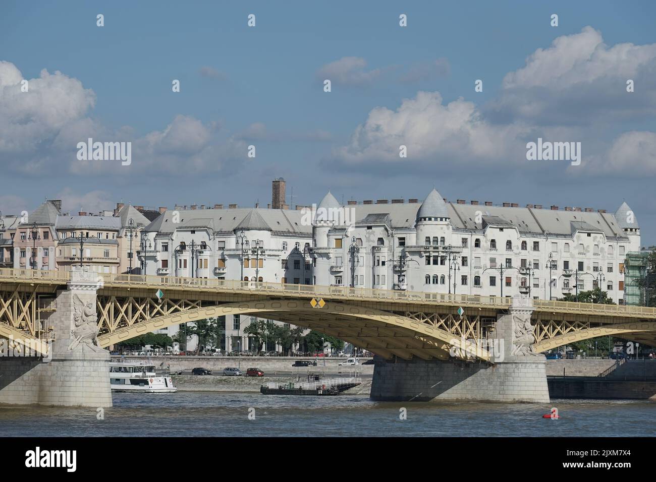 Budapest, Hungary - September 21 : Margaret Bridge in Budapest on September 21, 2014 Stock Photo