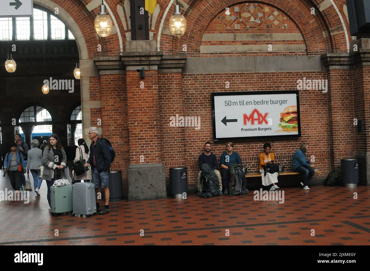 Copenhagen /Denmark/07 September 2022/ Train passengers at Copenhagen