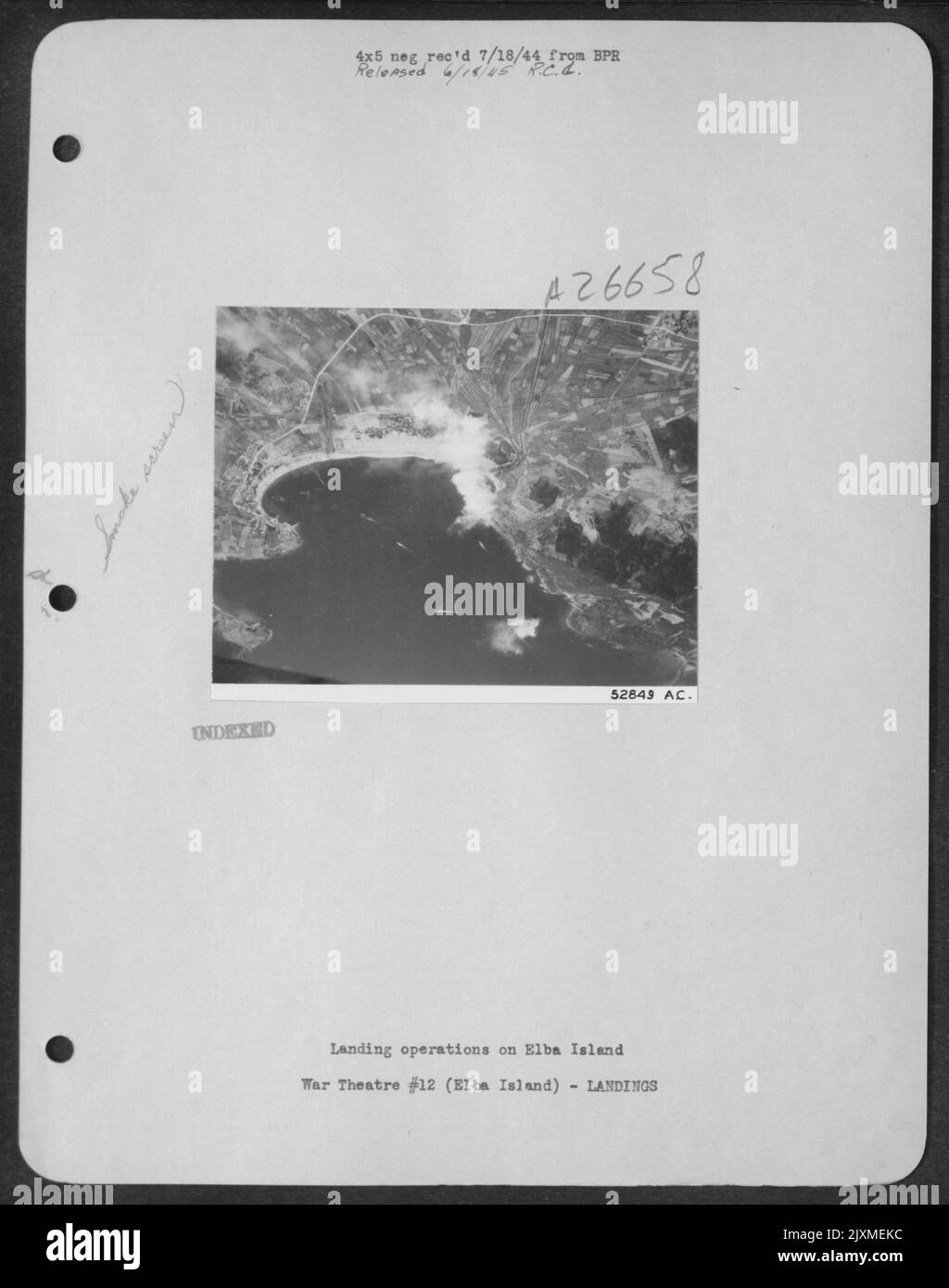 Landing operations on Elba Island Stock Photo Alamy