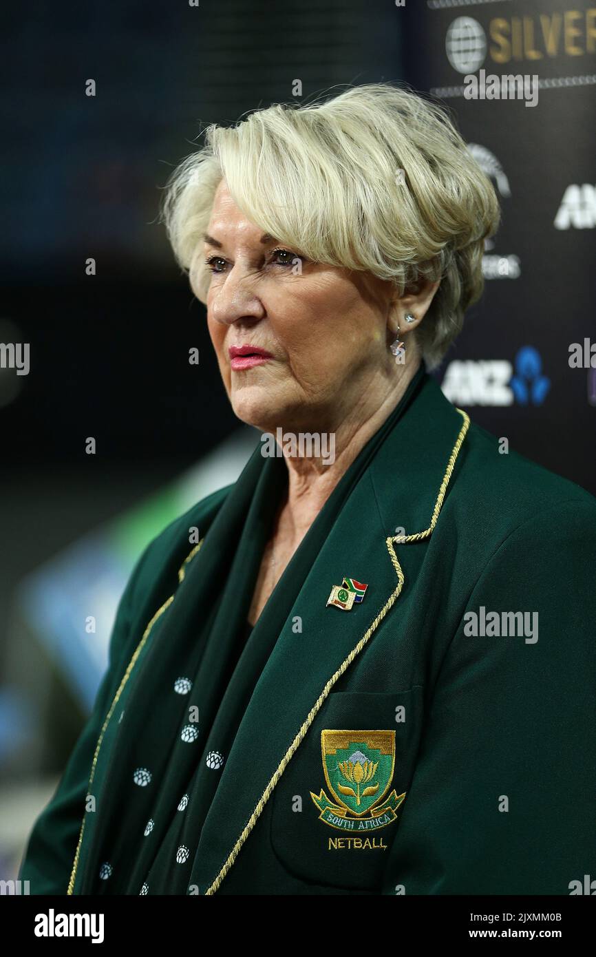 Proteas head coach Norma Plummer is seen ahead of the Netball Quad 