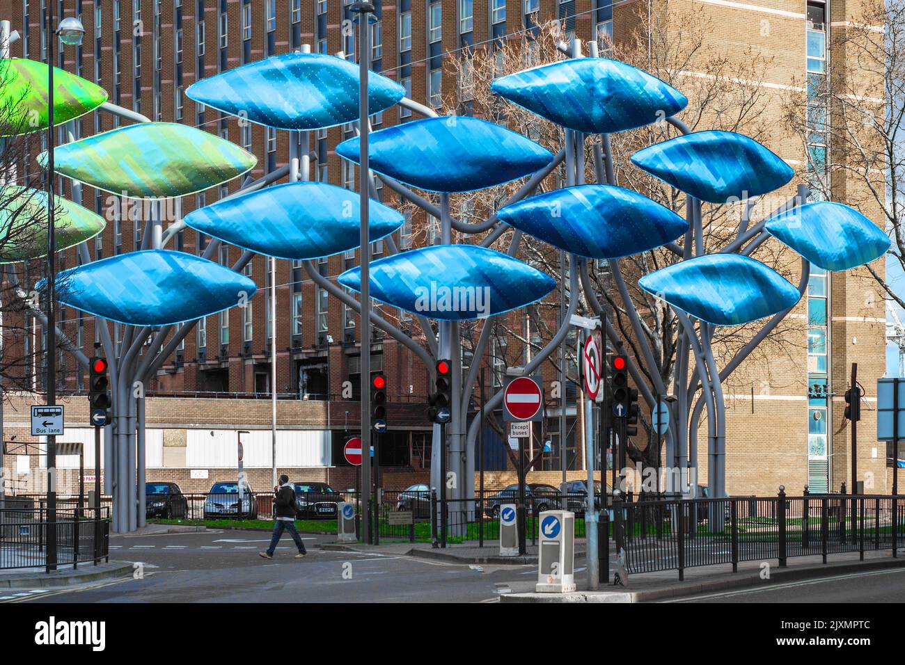 The Stratford Shoal, Sculpture, Stratford, London Stock Photo Alamy