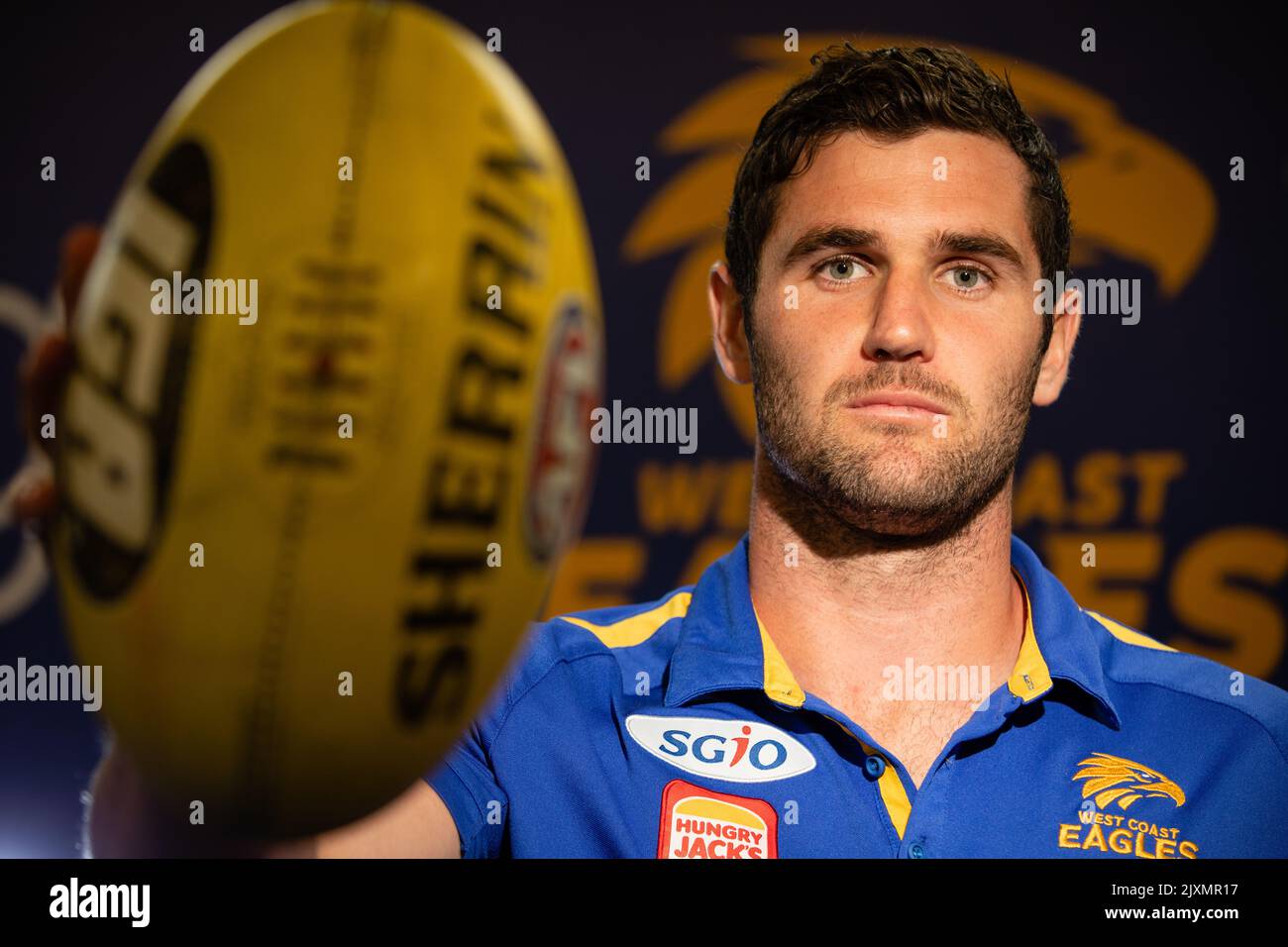 Jack Darling of the Eagles poses for a photograph during a West Coast