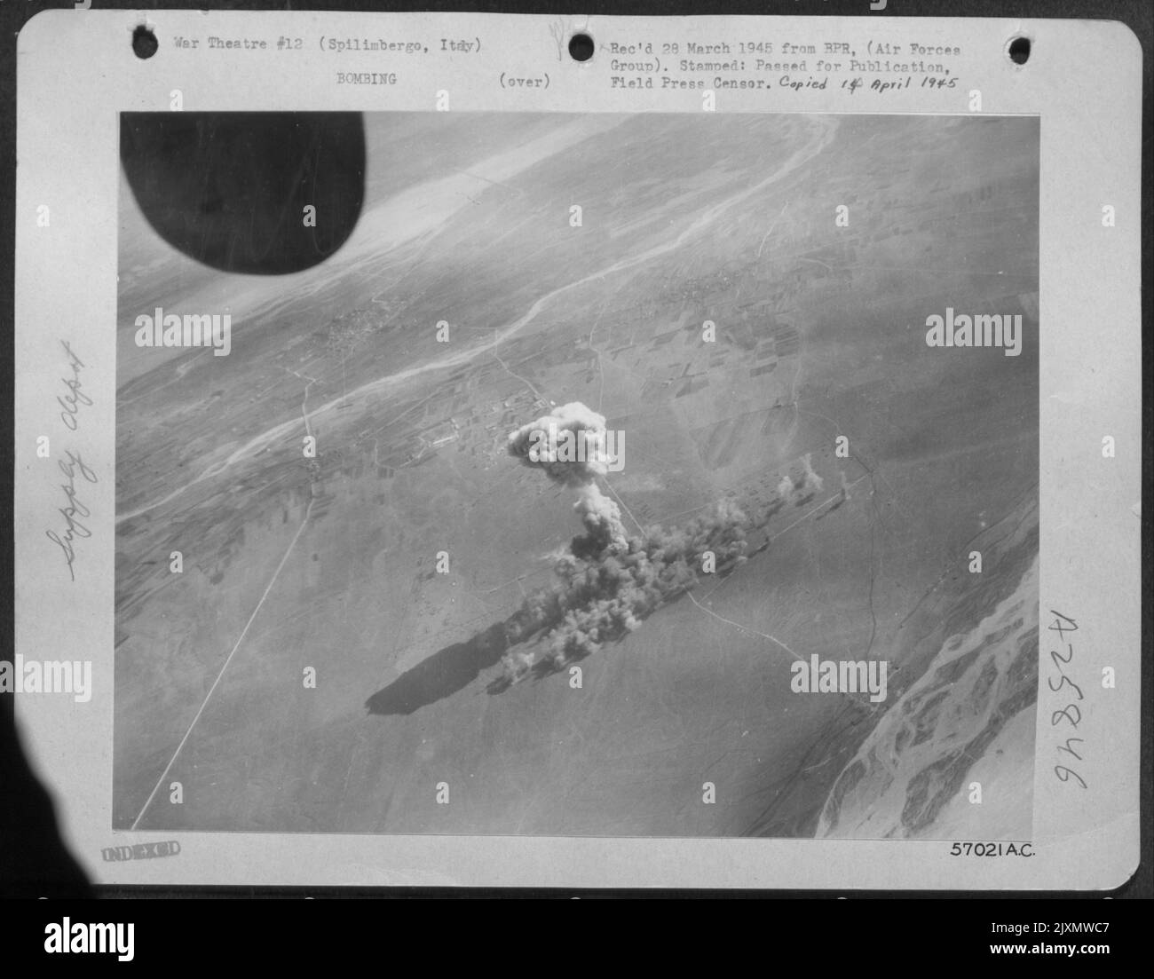 Terrific explosions that rocked the North American B25 Mitchells