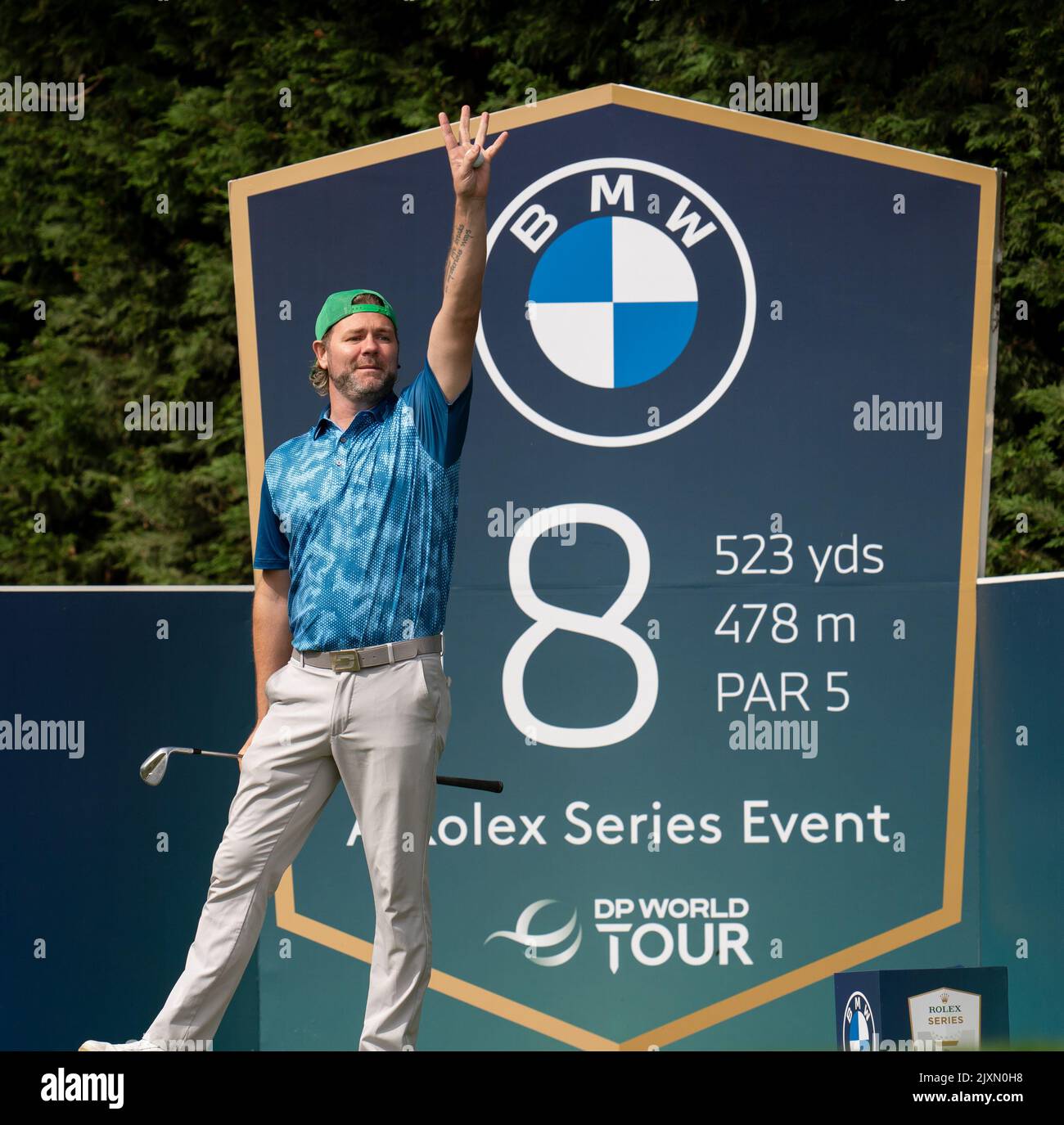 Brian McFadden during the BMW PGA Championship 2022 Celebrity ProAm at