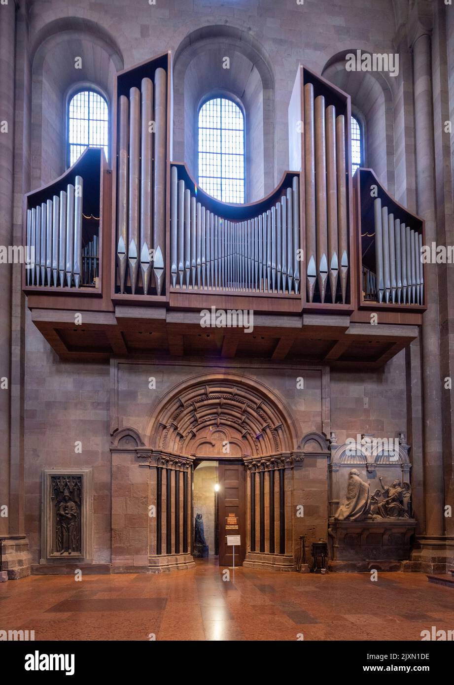 view of transept, St Martin's Cathedral, Rhineland-Palatinate, Germany Stock Photo
