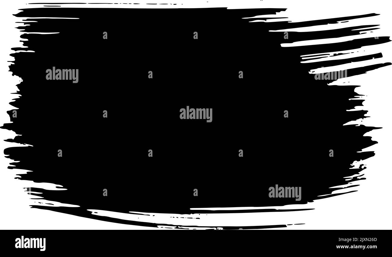 Brush stroke mark. Grunge texture. Paint scratch Stock Vector Image