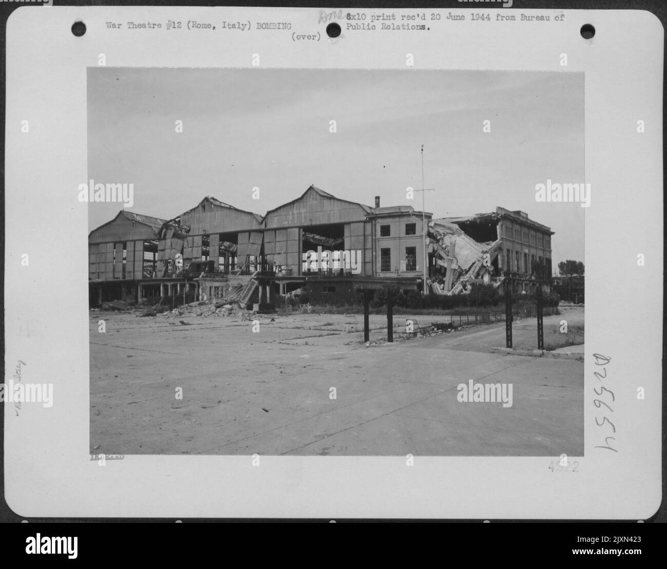 This hangar was almost completely demolished at Littorio Airfield near