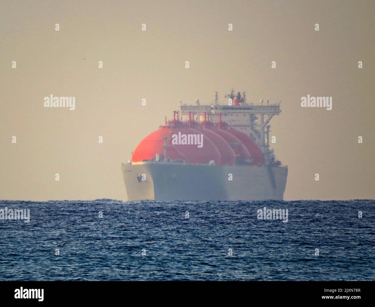 The LNG carrier transporting liquefied natural gas Stock Photo Alamy