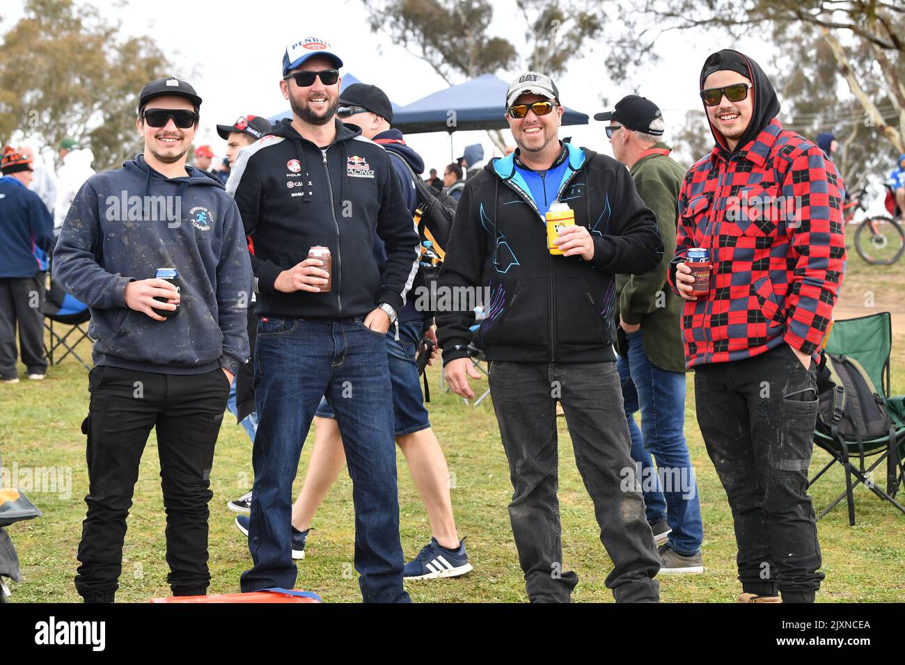 Motor racing fans during the Bathurst 1000 V8 Super Cars Championship ...