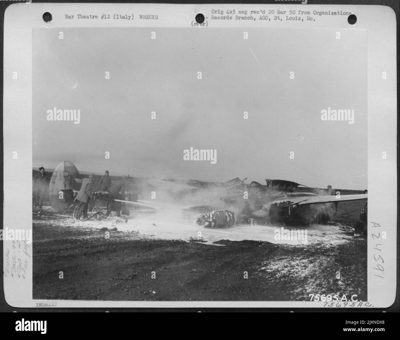 Fire Fighters Of The 94Th Fighter Squadron, 1St Fighter Group, Do Their