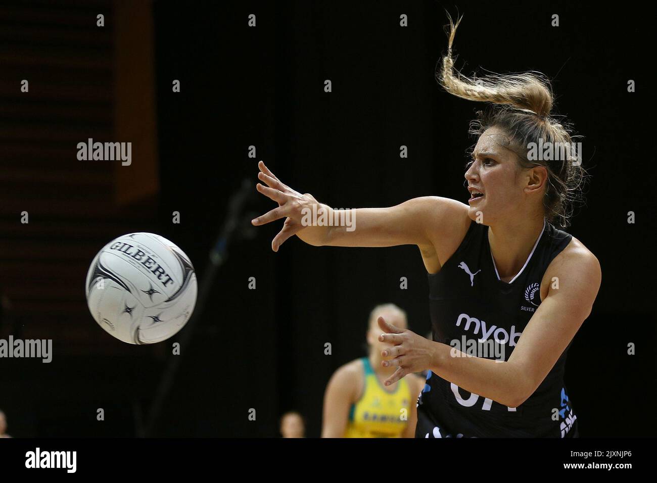Te Paea SelbyRickit of New Zealand during the Netball Constellation