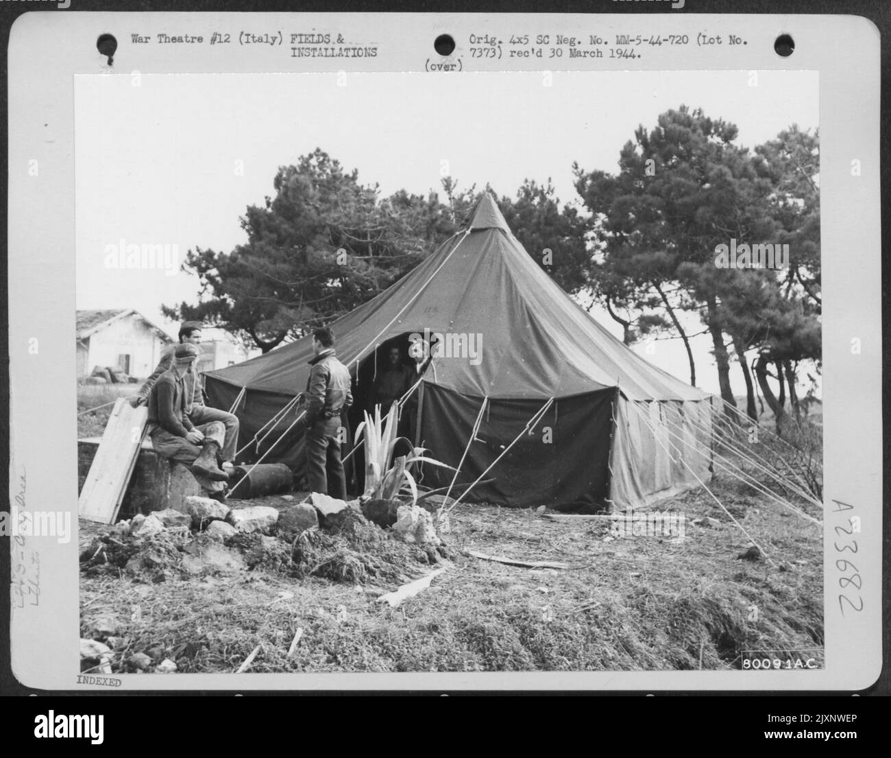 General View Of The Operations Tent Of The 307Th Fighter Squadron, 31St