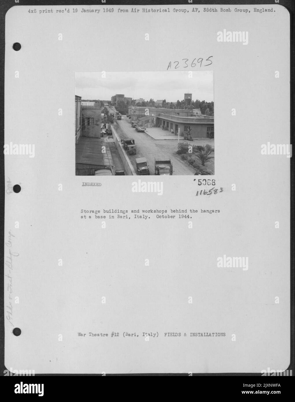 Storage Buildings And Behind The Hangars At A Base In Bari