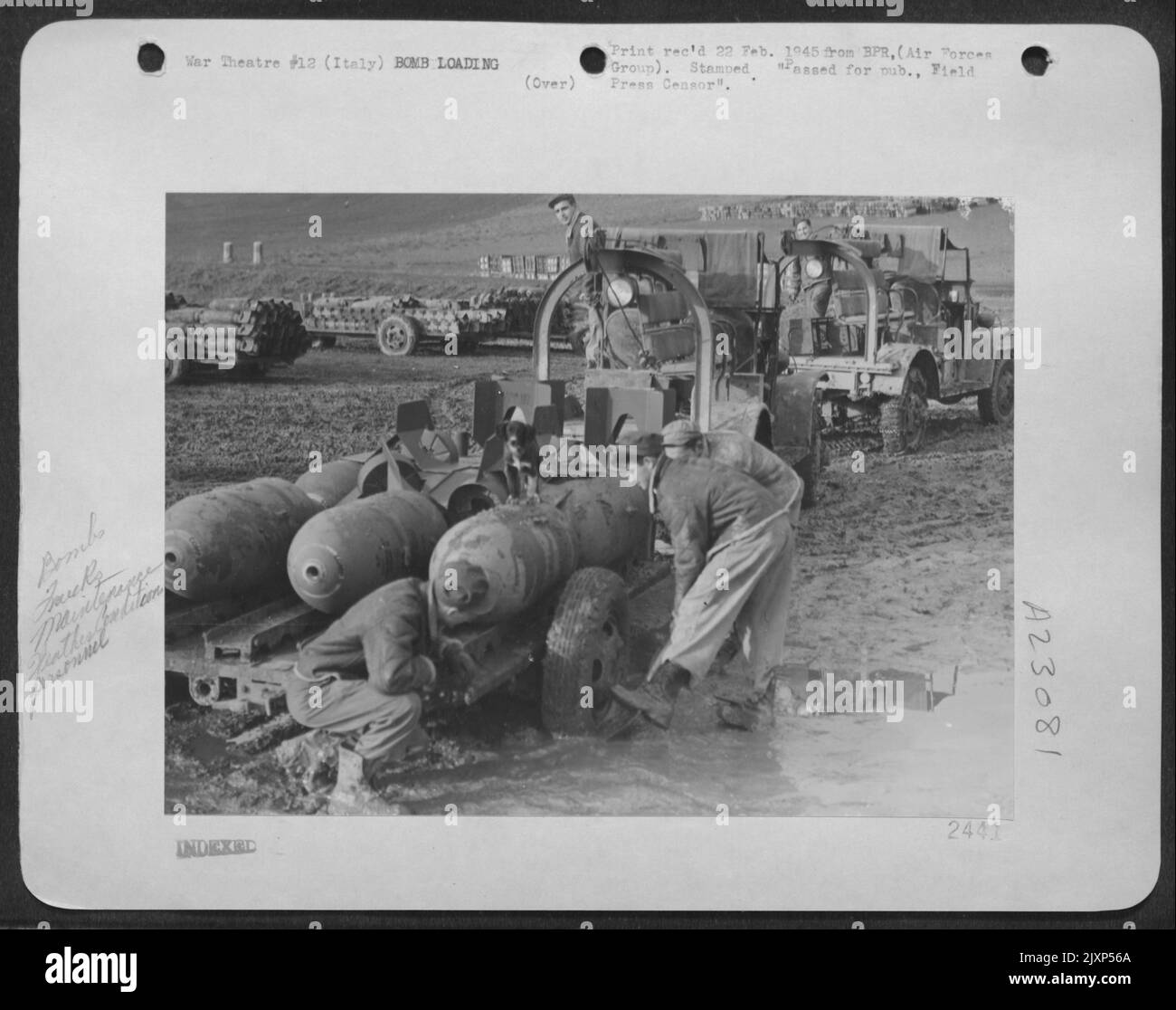 A Load Of Bombs Are Freed From Italy S Mud Soaked Earth So They Can Be a-load-of-bombs-are-freed-from-italy-s-mud-soaked-earth-so-they-can-be