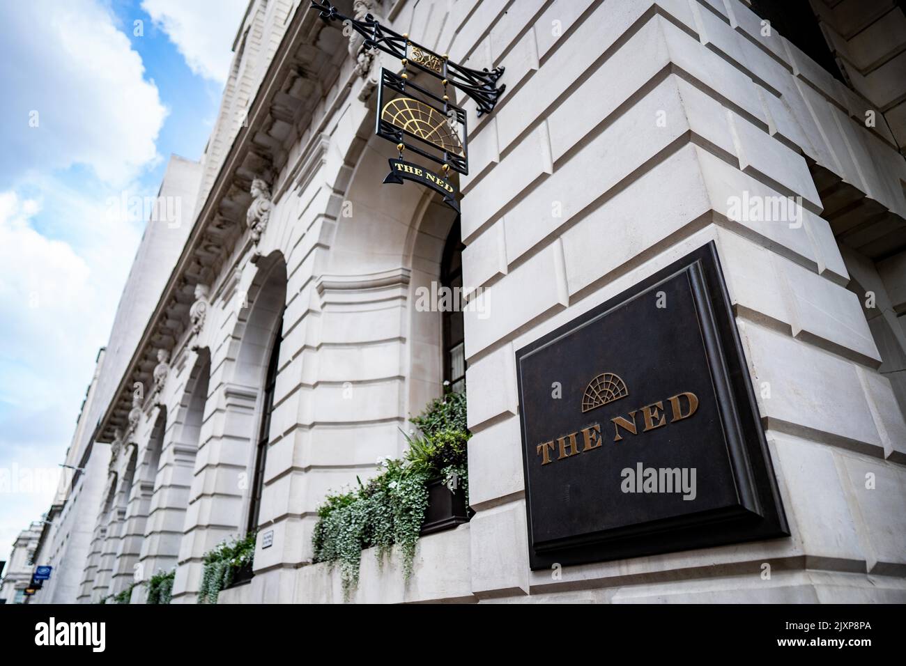 The NED Hotel near bank in London Stock Photo - Alamy