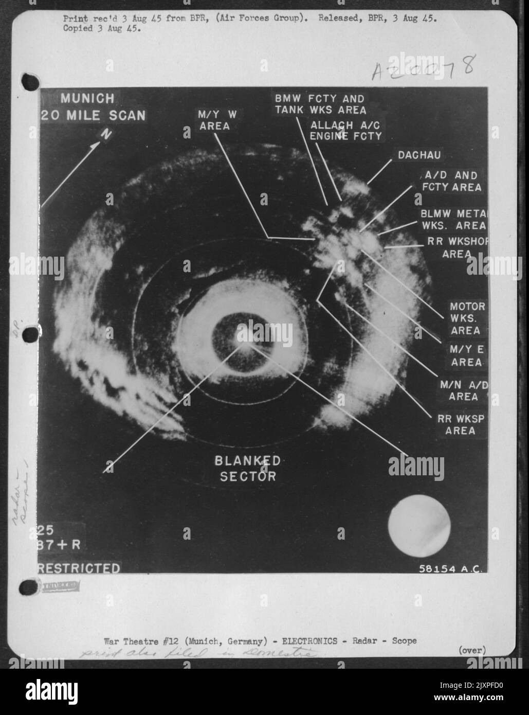 Here Is The German City Of Munich As Laid Out On The Radar Scope Of A
