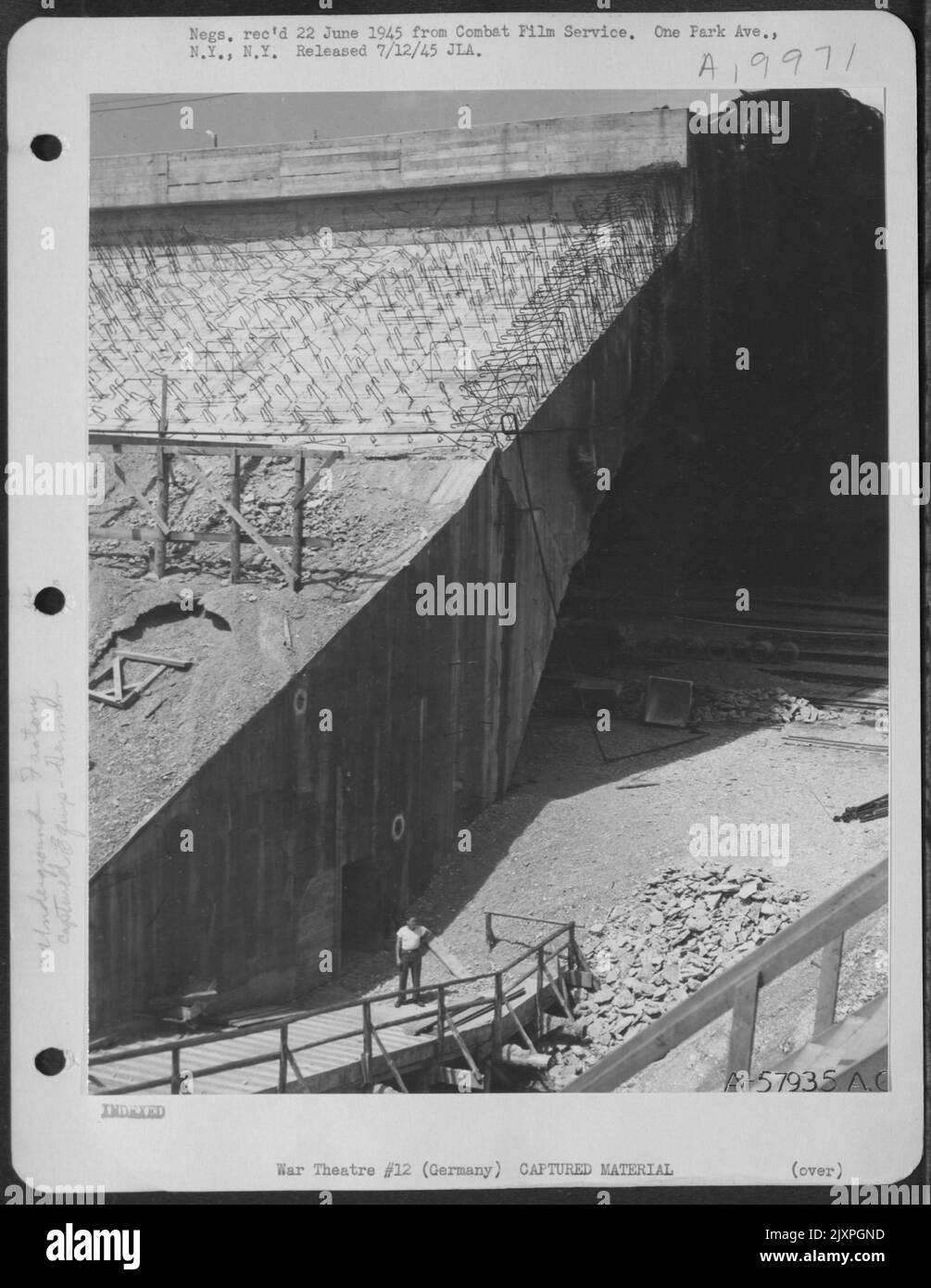 Underground Factory At Muhldorf, Germany, Showing Thickness Of