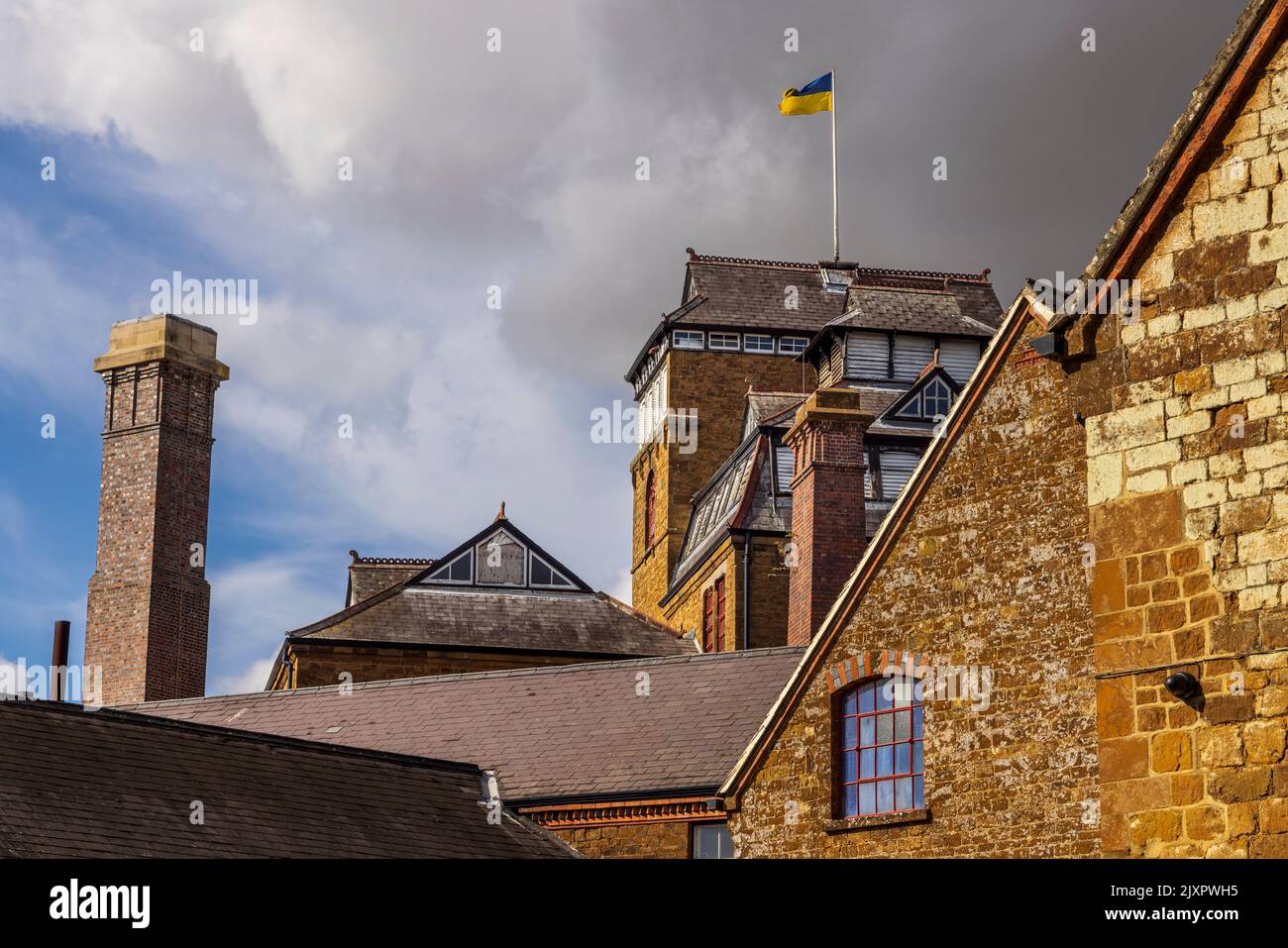 The Victorian Hook Norton Brewery buildings, Oxfordshire, England Stock Photo