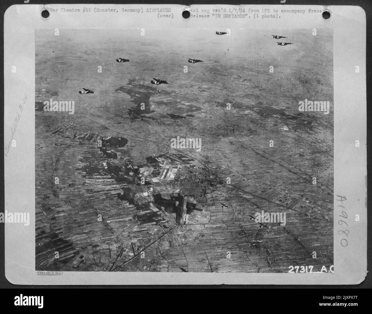 Defiant or contemptuous of the Nazi's strength, these Liberators of the ...