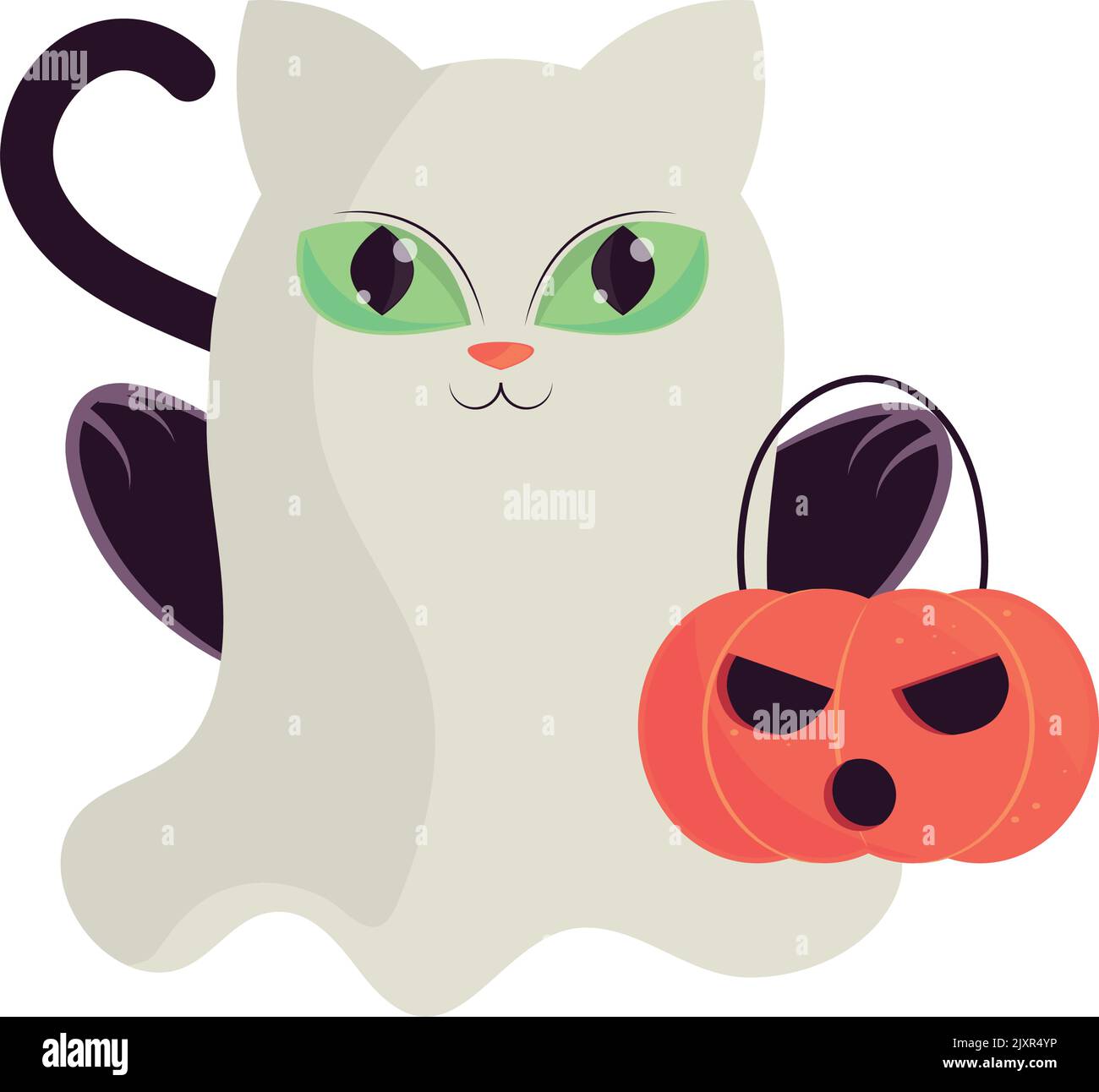 halloween cat with costume Stock Vector Image & Art - Alamy