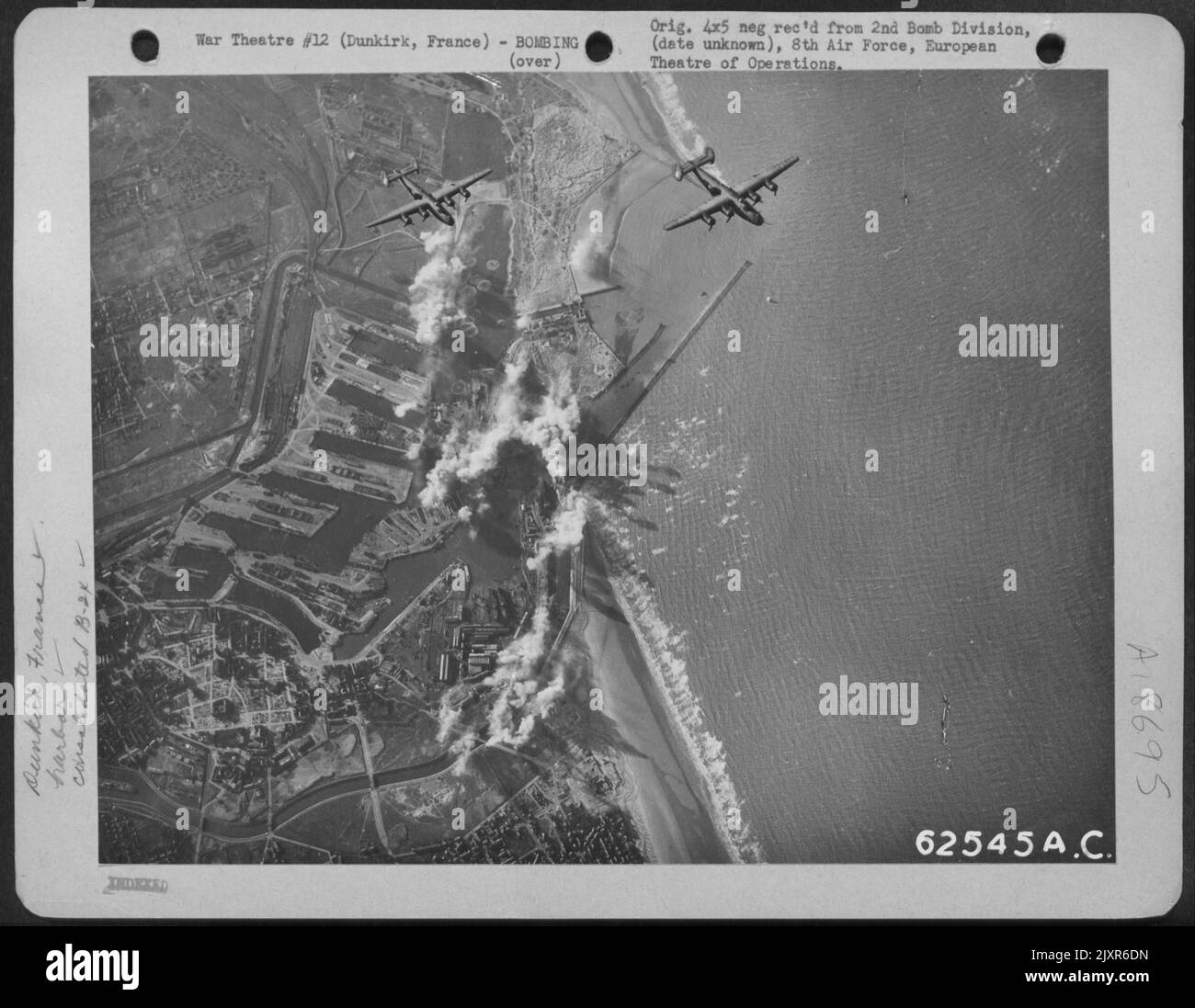 Bombing Of Enemy Harbor Installations At Dunkirk, France, 15 Feb 1943 ...