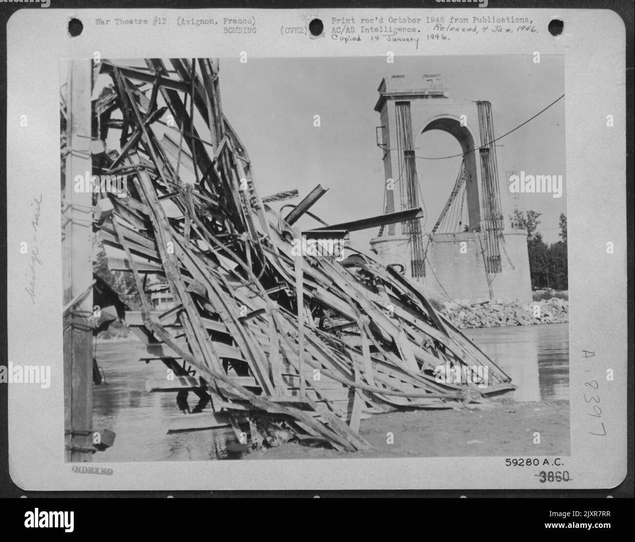 Twisted Steel And Broken Stones Where Bridges Used To Cross The Rhone