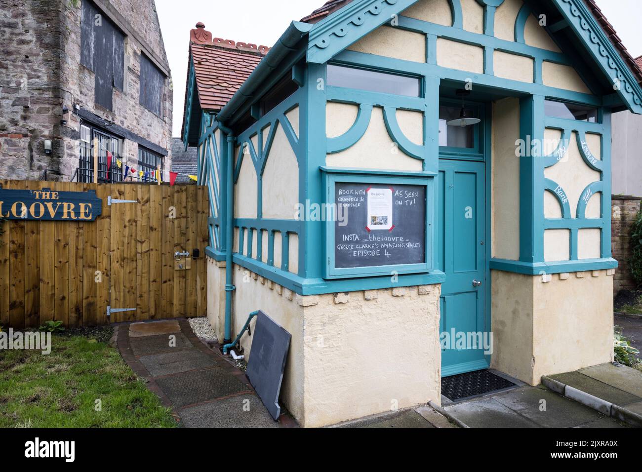 Converted public toilet 'The Louvre' as featured on TV, Berwickupon
