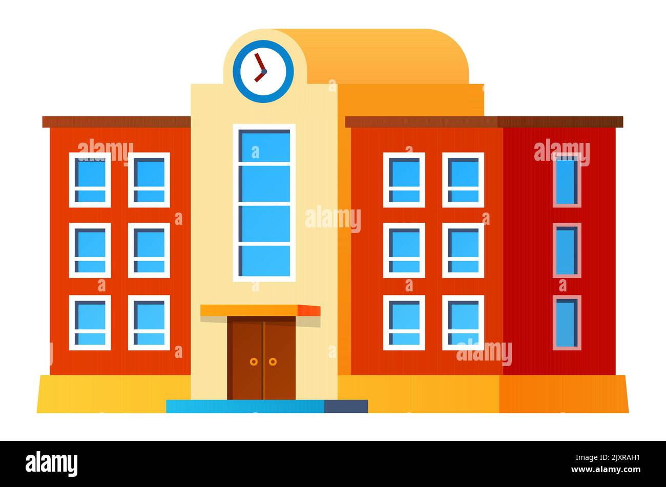 Primary school - modern flat design style single isolated image Stock Vector