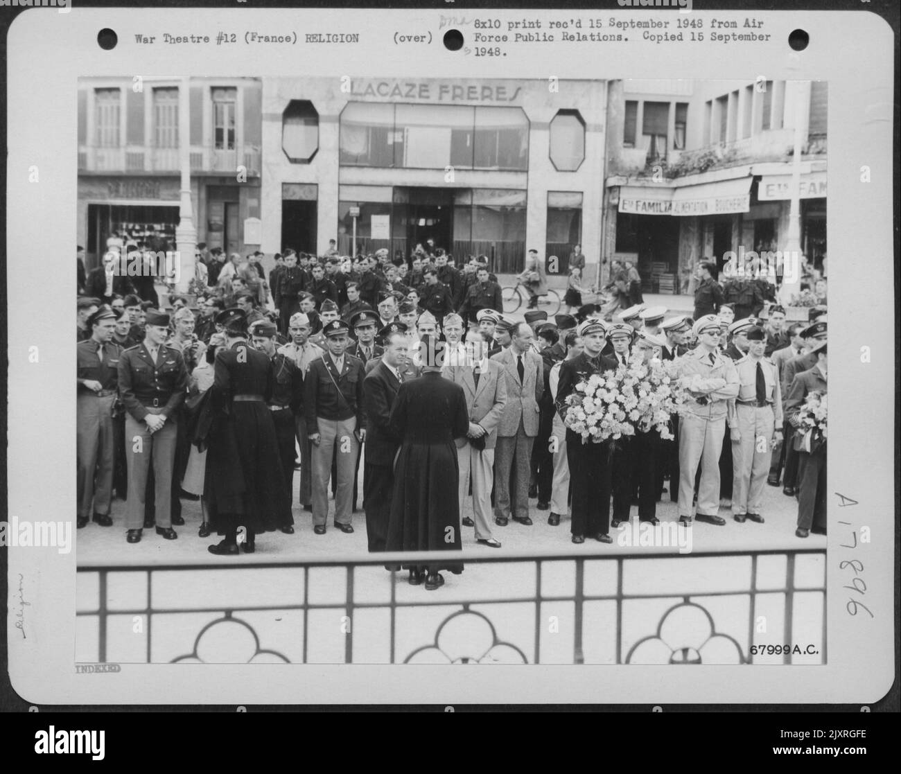 Before The Ceremonies Held Recently In Lourdes, France Honoring Fliers Killed During World War