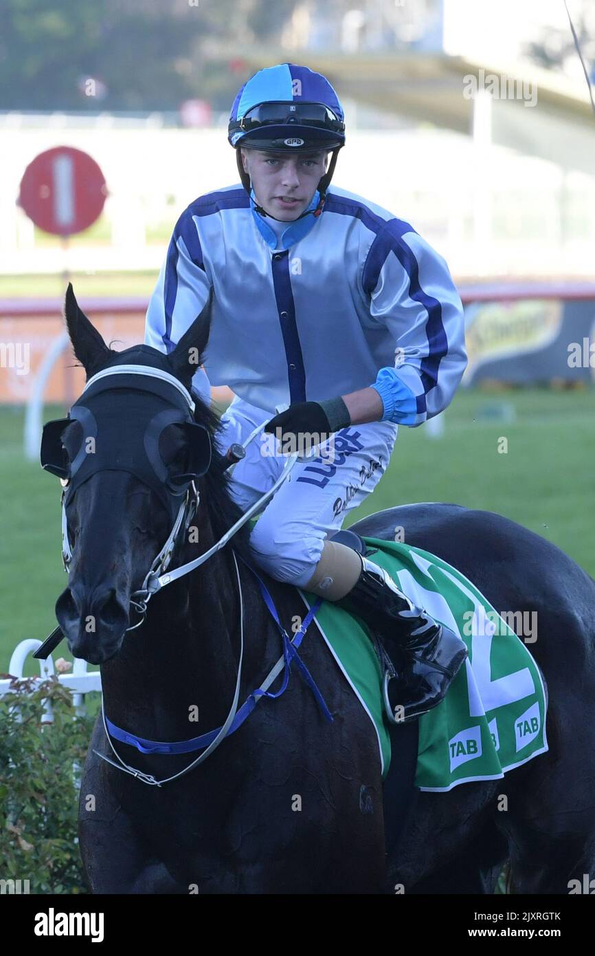 Jockey Robbie Dolan returns to scale after riding Arraignment to