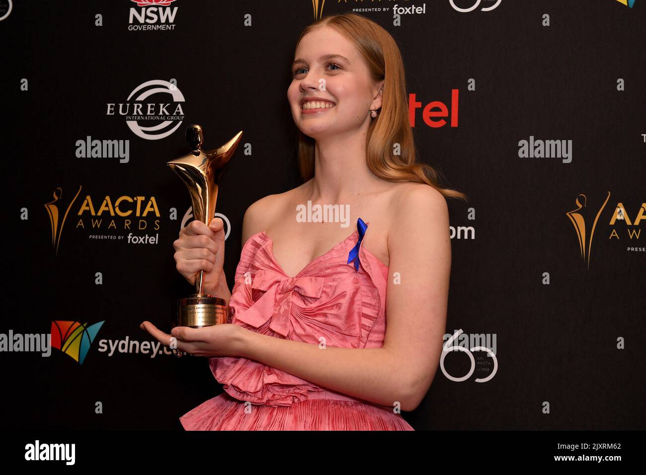 Angourie Rice poses for a photograph after winning the award for Best ...