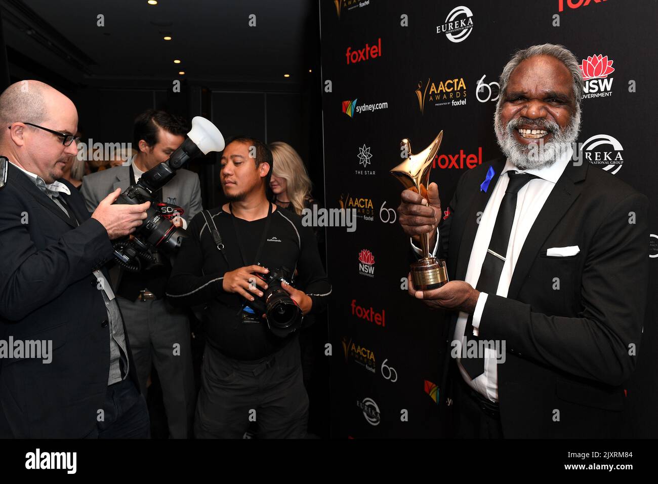 Hamilton Morris poses for a photograph after winning the award for Best