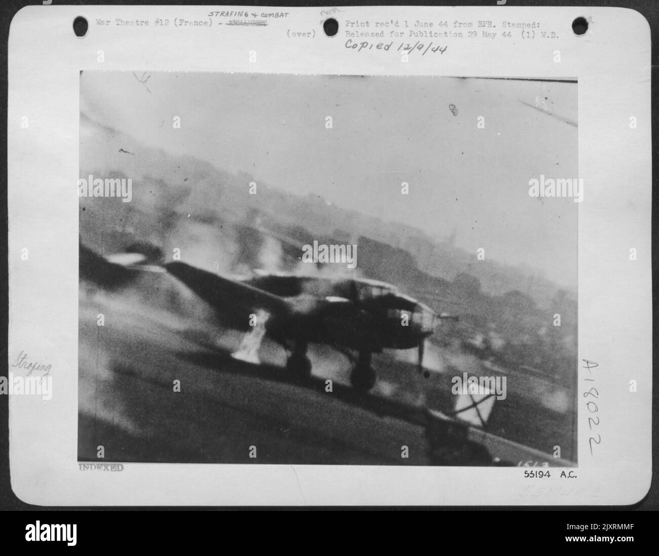 GETTING THEM ON THE GROUND--These two pictures were taken by the motion