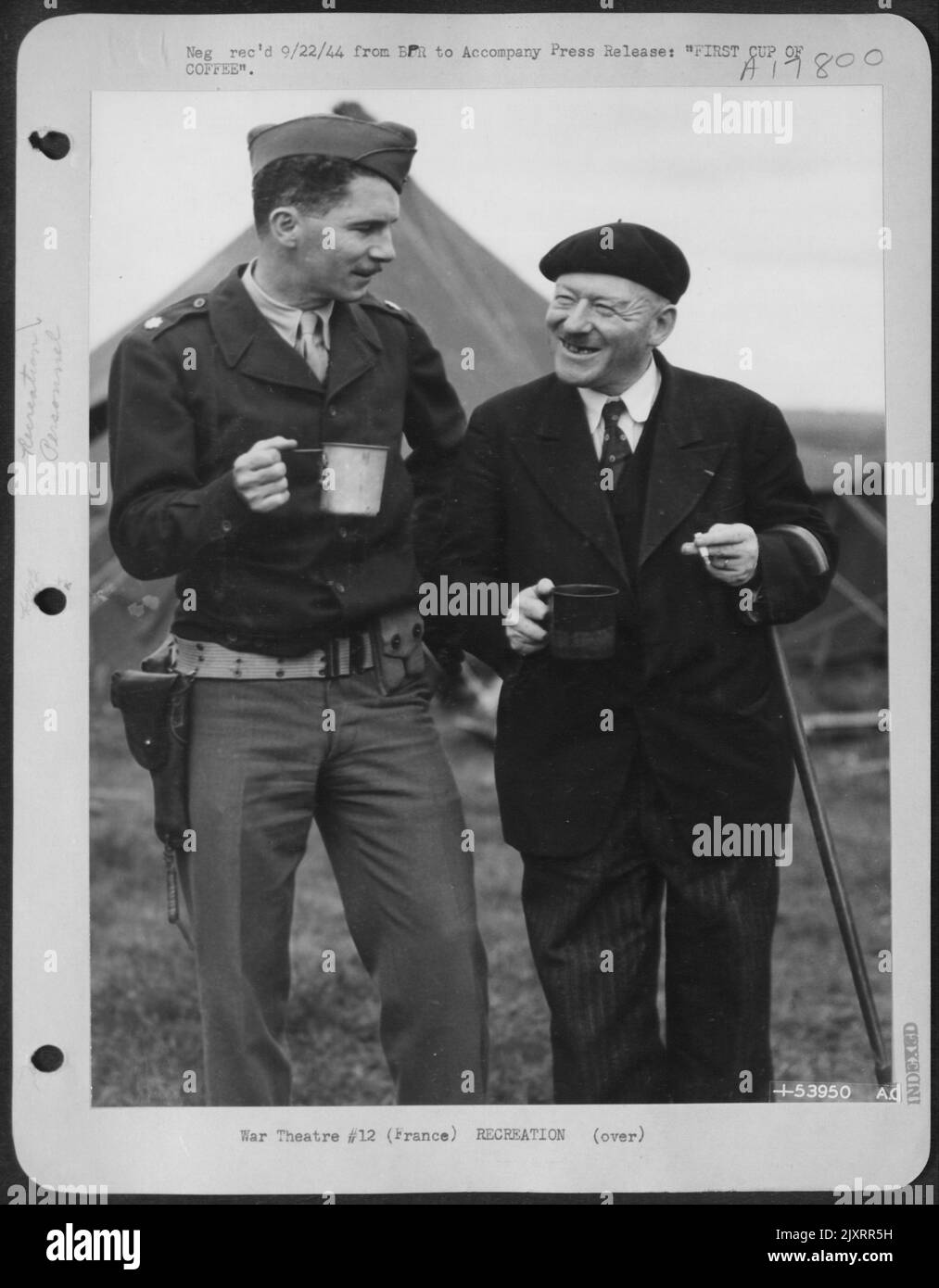 FIRST CUP OF COFFEEThat pleased look registered by the gentleman on