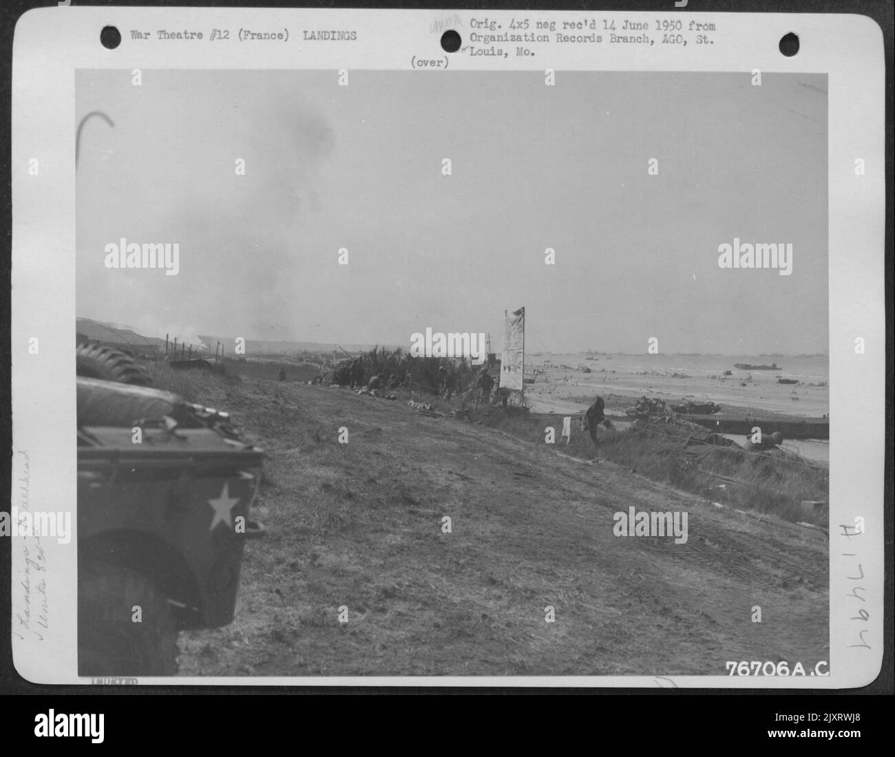 D day landing beach Black and White Stock Photos & Images - Alamy