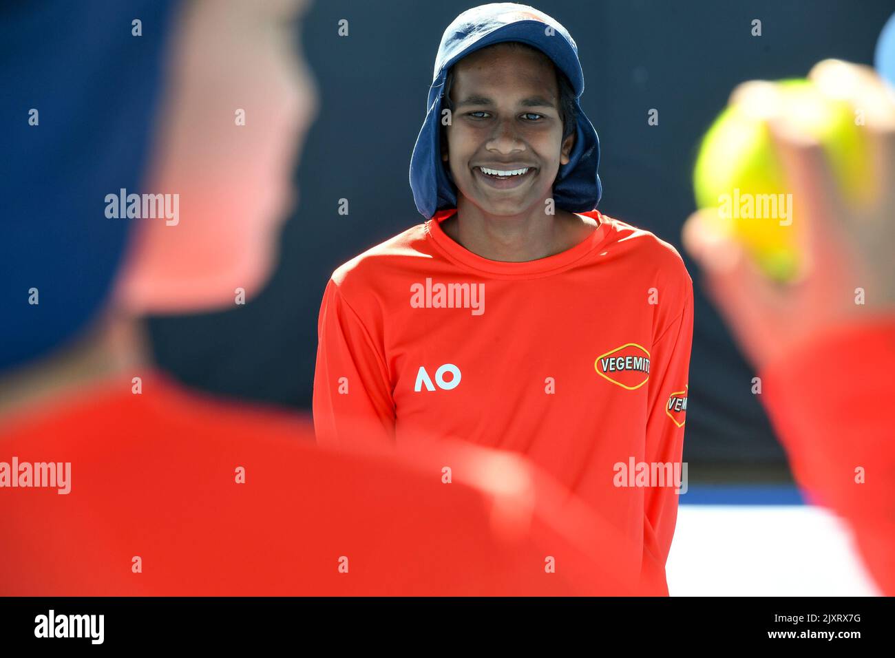 Ballkid Ady 15yearsold from Glen Waverley, during The Australian Open