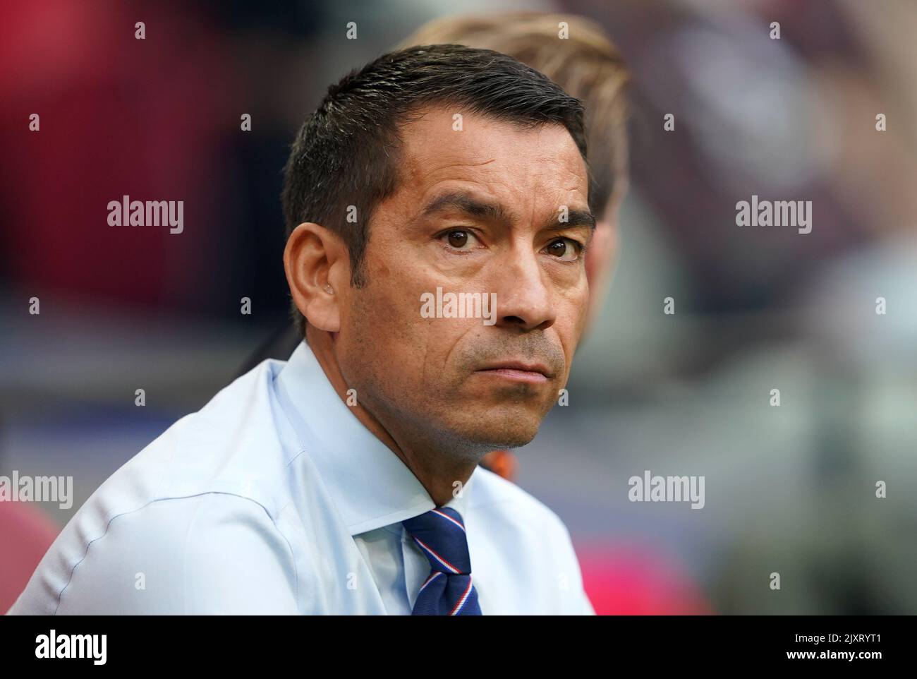 Rangers manager Giovanni van Bronckhorst before the UEFA Champions