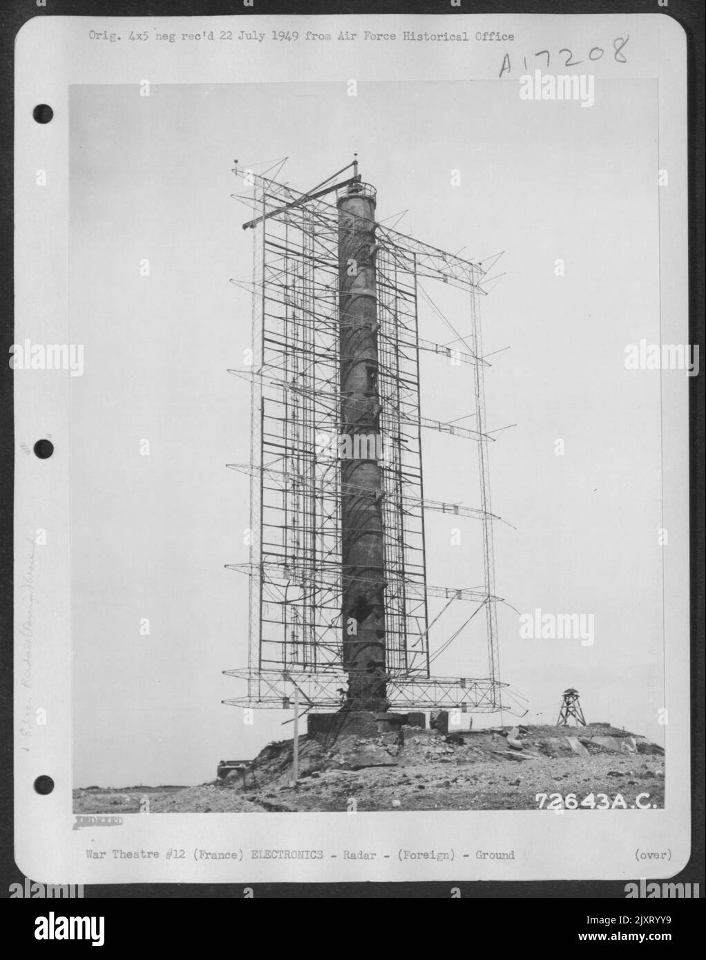 German Cylinder Chimney Radar Installation At Normandy Beach, France