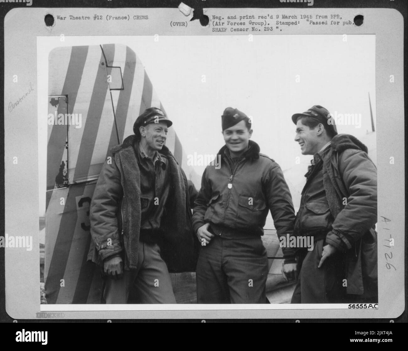 Three of eight reconnaissance pilots, sent aloft in pairs to observe ...