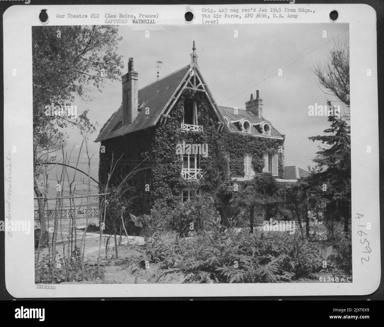 The Former Home Of A French Collaborator With The Nazis. Being A Contractor He Managed To Find Enough Material To Build And Furnish A Home For The Germans In The Cherbroug Peninsula. On D-Day The Collaborator'S Home Was Untouched By Shell Fire Which Mad Stock Photo