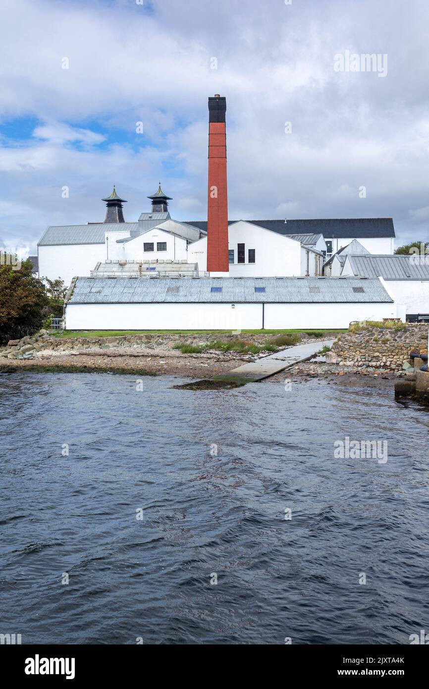 Lagavulin distillery on the Scottish island of Islay, famous for its peaty whiskies Stock Photo