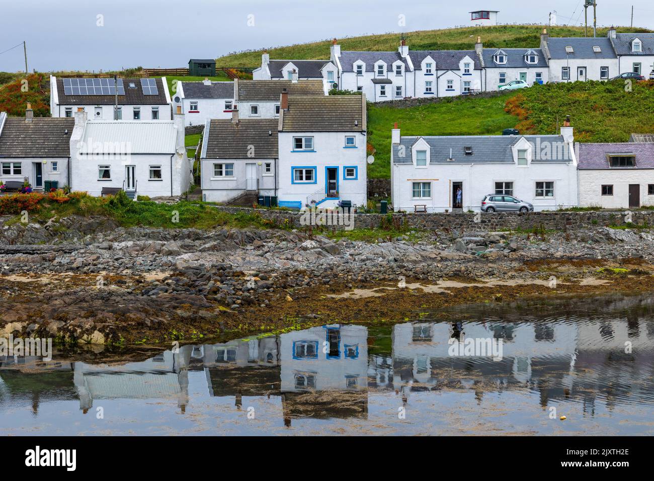 Portnahaven is a pretty coastal village on the Scottish island of Islay Stock Photo