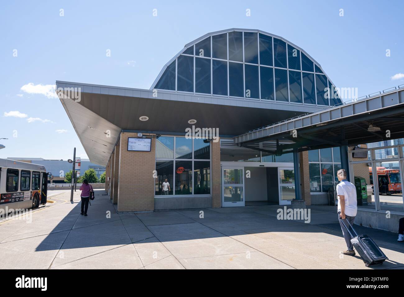 Mississauga City Centre Transit Terminal. Mississauga, Ontario, Canada