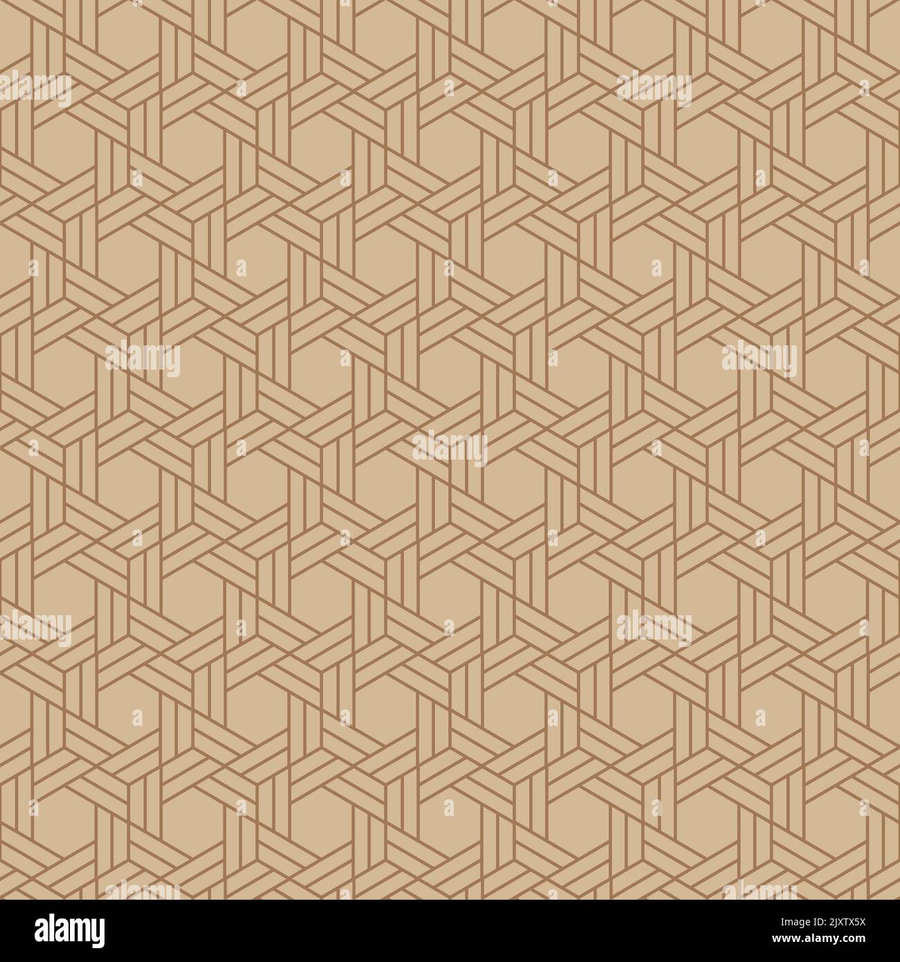 Trendy seamless geometric pattern design. All over design ornamental repeat texture. Abstract background of hexagons for textile Stock Vector