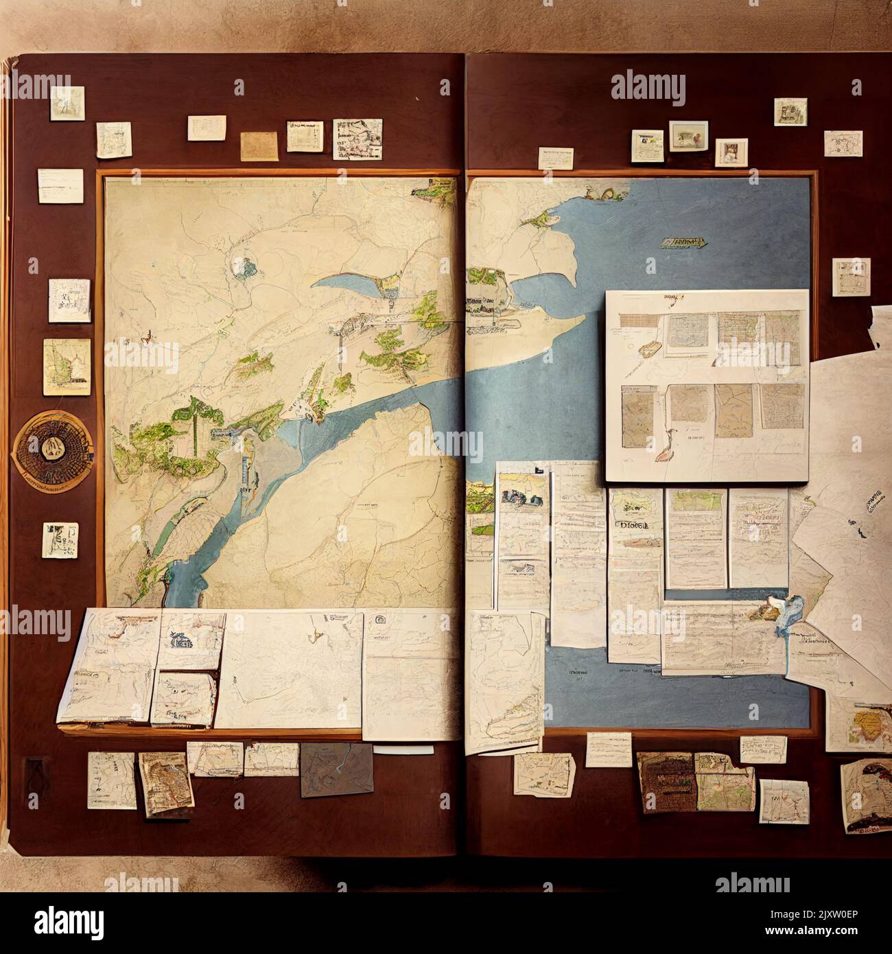 Map and travel planning Digital Generate Image Stock Photo Alamy