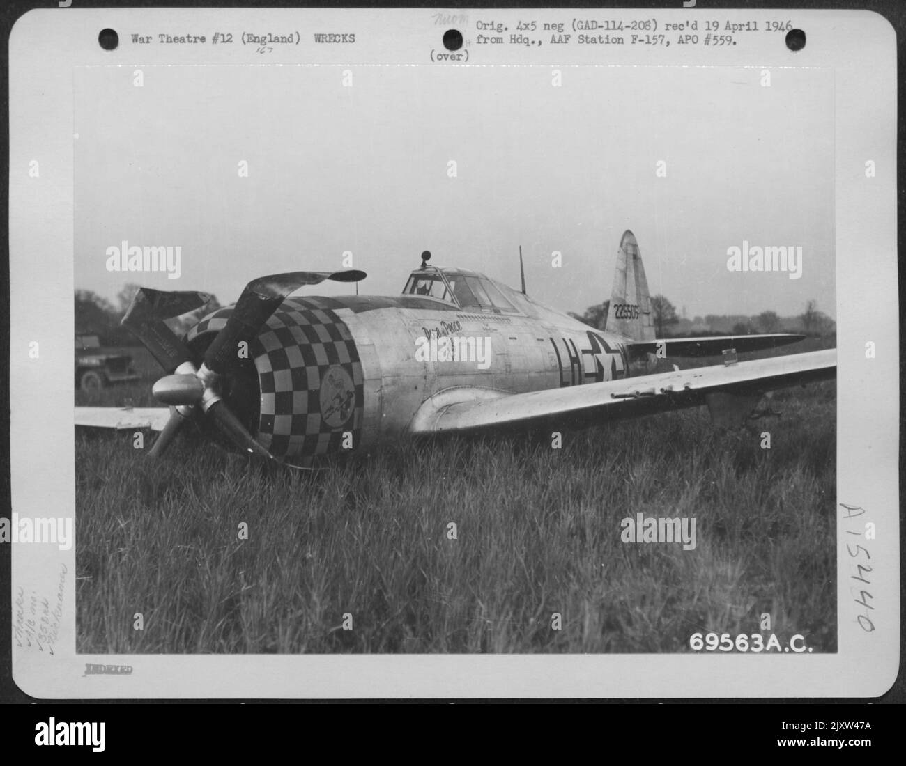 Republic P-47 'Dove Of Peace' (A/C 225506) Of The 353Rd Fighter Group ...