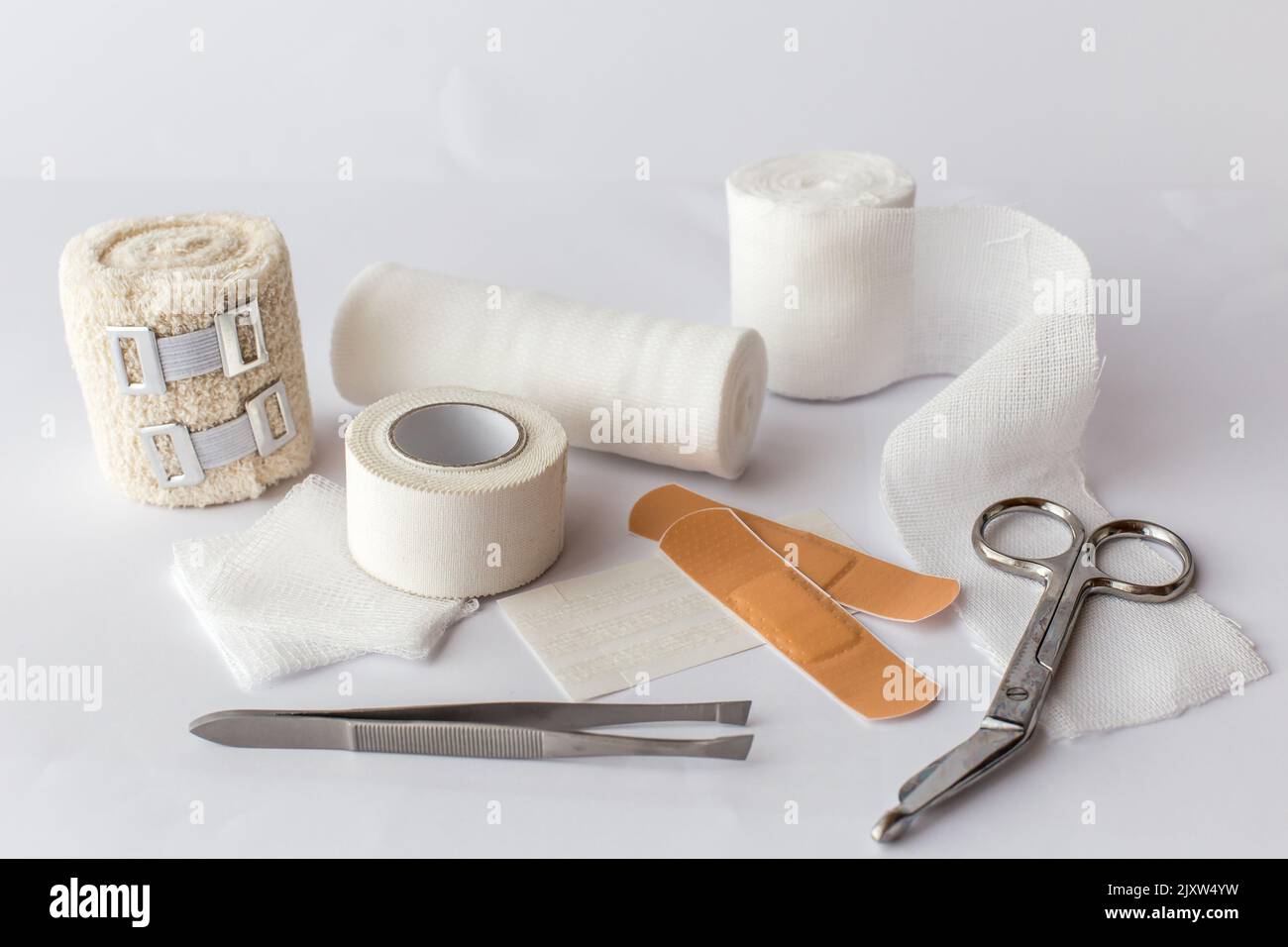 The basics for first aid Stock Photo Alamy