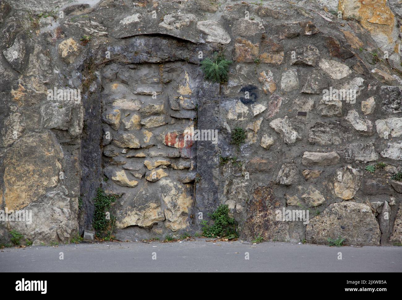 Background bricked up old hi-res stock photography and images - Alamy