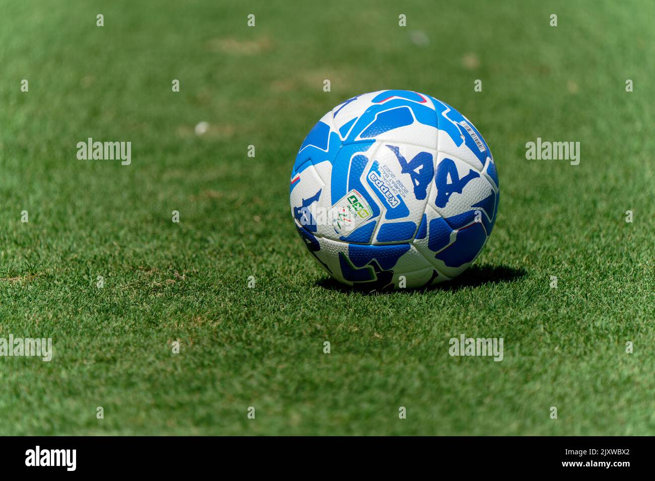 San Nicola stadium, Bari, Italy, September 03, 2022, Official Kombat Ball  Lega B 2022 - 2023 during SSC Bari vs SPAL - Italian soccer Serie B match  Stock Photo - Alamy